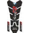 Paraserbatoio resinato nero per BMW K1200R slim +2