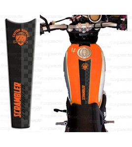 Paraserbatoio arancio arancione per Ducati Scrambler