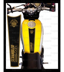 Paraserbatoio oro/nero per Ducati Scrambler