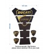Paraserbatoio oro/carbon look "Texas BIG" per Ducati Copriserbatoio, antigraffio