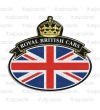 Scudetto sticker Union Jack Royal British flag bandiera inglese Range Rover 