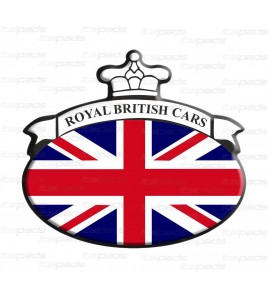 Scudetto Union Jack Royal bandiera inglese Range Rover B/W