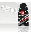 Paraserbatoio resinato per APRILIA Italy nero black mod. Classic