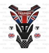 Paraserbatoio per Triumph U.K. flag Union Jack mod. "DETROIT Top" + 4 GRATIS