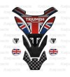 Paraserbatoio per Triumph U.K. flag Union Jack mod. "DETROIT Top" + 4 GRATIS