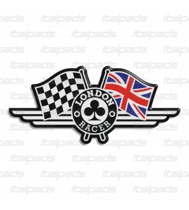 Adesivo in resina London Racer bandiera inglese Triumph