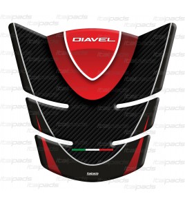 Paraserbatoio texture carbon look per DUCATI Diavel