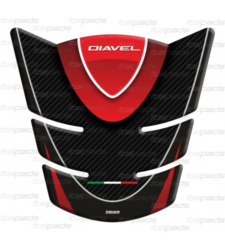 Paraserbatoio texture carbon look per DUCATI Diavel