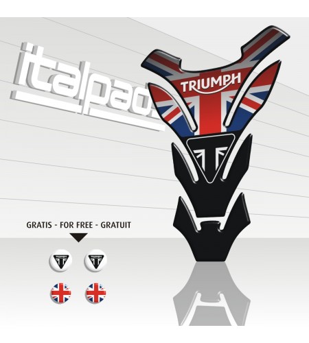 Paraserbatoio  "DETROIT Top black"  per Triumph U.K. flag Union Jack