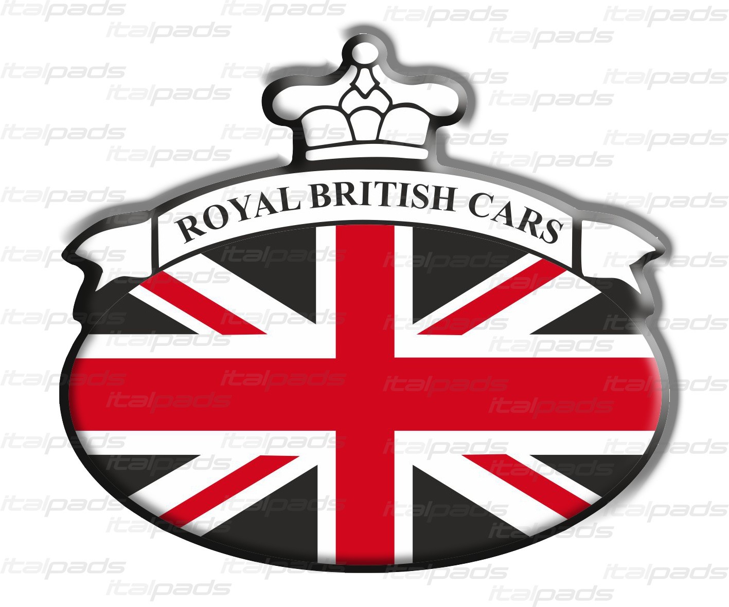 Adesivo in resina London Racer bandiera inglese Triumph
