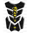 Paraserbatoio mod. "3Wings Rip" per Suzuki effetto carbonio/giallo 