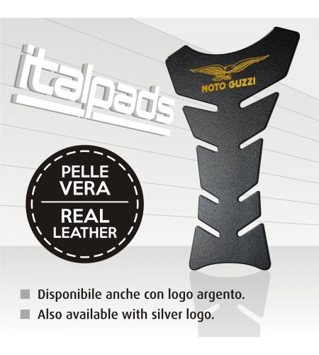 Paraserbatoio per MOTO GUZZI Classic Top vera pelle nera - ItalPads®