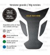 Paraserbatoio Vera Pelle nero mod. "Wings BIG YTH" PERSONALIZZABILE