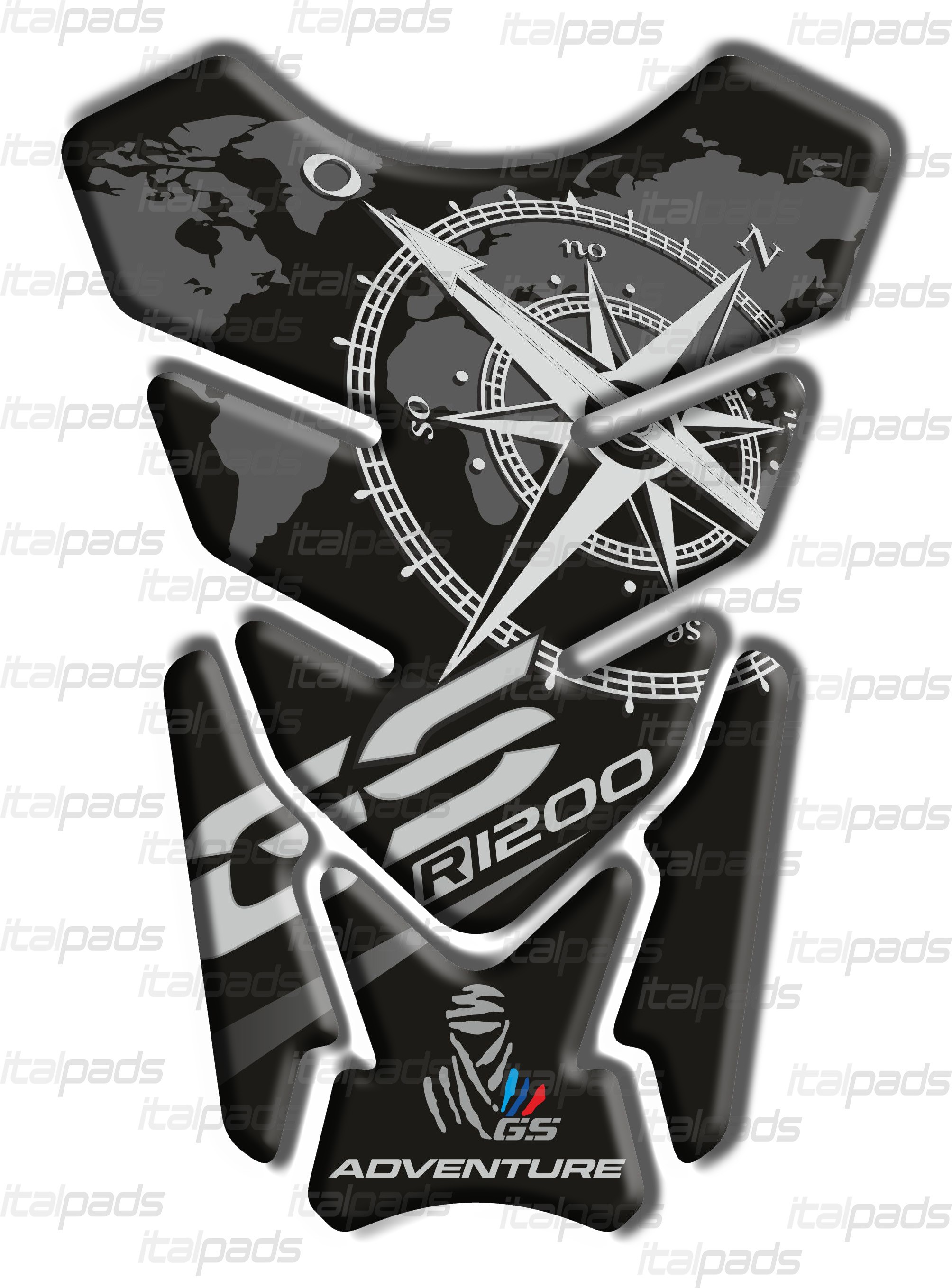 Paraserbatoio Resinato Per BMW R1200GS - Effetto 3D, Adesivo, Made In Italy, UV Resistente