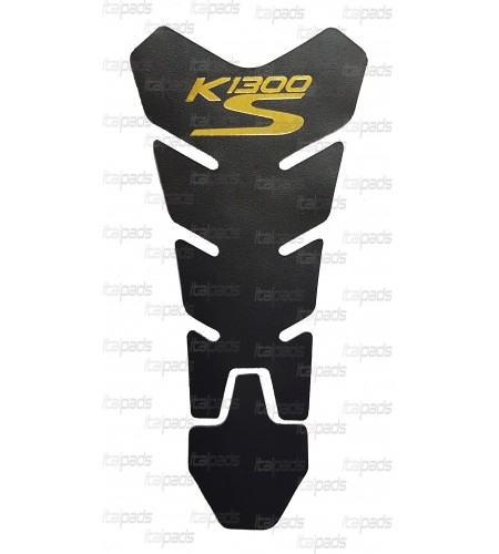 Paraserbatoio in vera pelle per BMW K1300S nero/oro