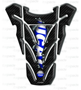 Paraserbatoio "Top wings Rip" carbon look/bleu per DUCATI Monster  Misure cm. 15,6x18