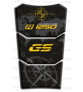 Paraserbatoio nero/giallo "Basic" per BMW R1250GS Adventure