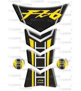 Paraserbatoio mod. "Frames" per Yamaha FZ6 giallo nero/carb