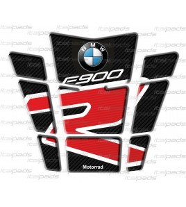 Paraserbatoio carbonio/rosso, per BMW F900R, protezione serbatoio
