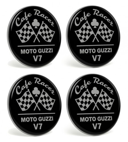 Adesivi resina stickers Cafe Racer Moto Guzzi V7
