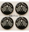 Adesivi in resina stickers Cafe Racer diam. 34 mm.