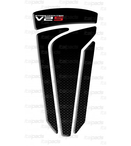 Paraserbatoio nero/carbonio per Ducati V2S StreetFighter