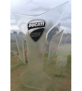 Paraserbatoio TRASPARENTE per DUCATI, protezione serbatoio, new