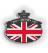 Sticker Union Jack Royal British flag inglese Range Rover Nero/bianco nido d'ape