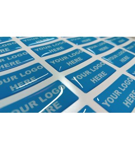 Set n. 24 etichette in resina, silicone, gomma, 3D, lenticolari.