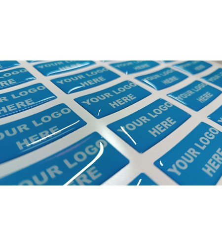 Set n. 24 etichette in resina, silicone, gomma, 3D, lenticolari.