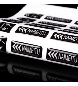 Set n. 25 etichette in resina, silicone, gomma, 3D, lenticolari.