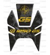 Paraserbatoio adesivo nero e giallo per moto BMW R1250GS