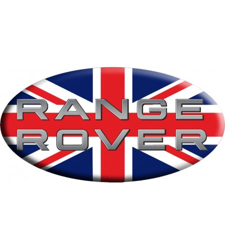 Adesivo sticker Union Jack Royal British flag bandiera inglese Range Rover OVAL