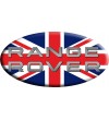 Adesivo sticker Union Jack Royal British flag bandiera inglese Range Rover OVAL