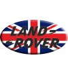 Adesivo sticker Union Jack Royal British flag bandiera inglese Land Rover OVAL
