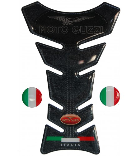 Paraserbatoio MOTO GUZZI "Classic Top" pelle nera