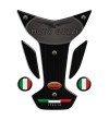 Paraserbatoio MOTO GUZZI "Wings Top" effetto acciaio brunito spazz.