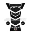 Paraserbatoio resinato Yamaha R1 "Frames/S" nero-carbon look