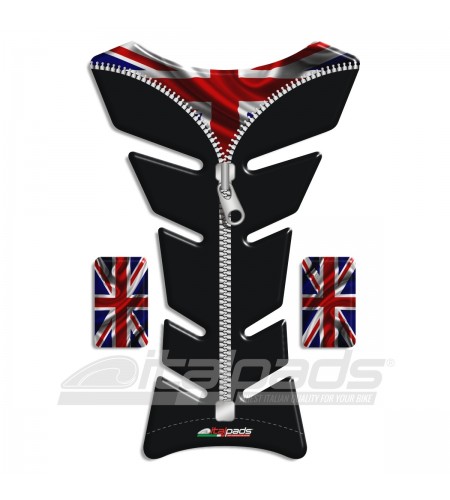 Paraserbatoio resinato nero bandiera inglese mod. "classic" ZIP