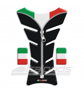 Paraserbatoio bandiera Italia Italiana nero ZIP "Classic"+2